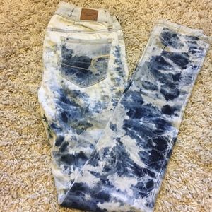American Eagle Acid Washed Skinny Jeans
